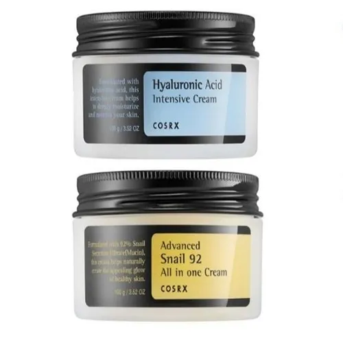 مقایسه کرم کاسهای حلزون کوزارکس و کرم هیالورونیک کوزارکس